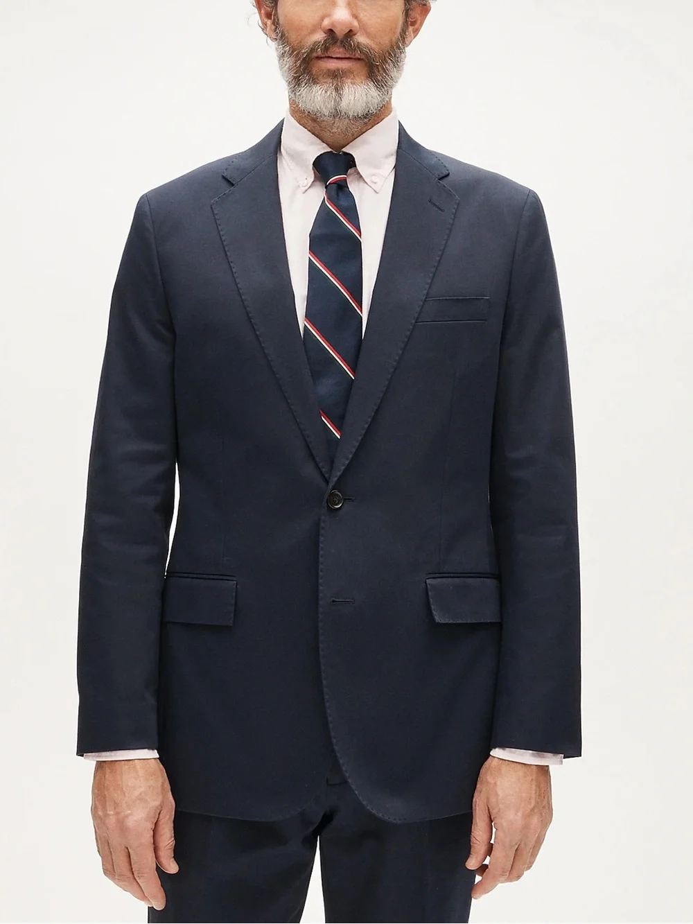 J. CREW Ludlow Slim-fit suit jacket in Japanese cotton chino Navy 40R $398 CQ521